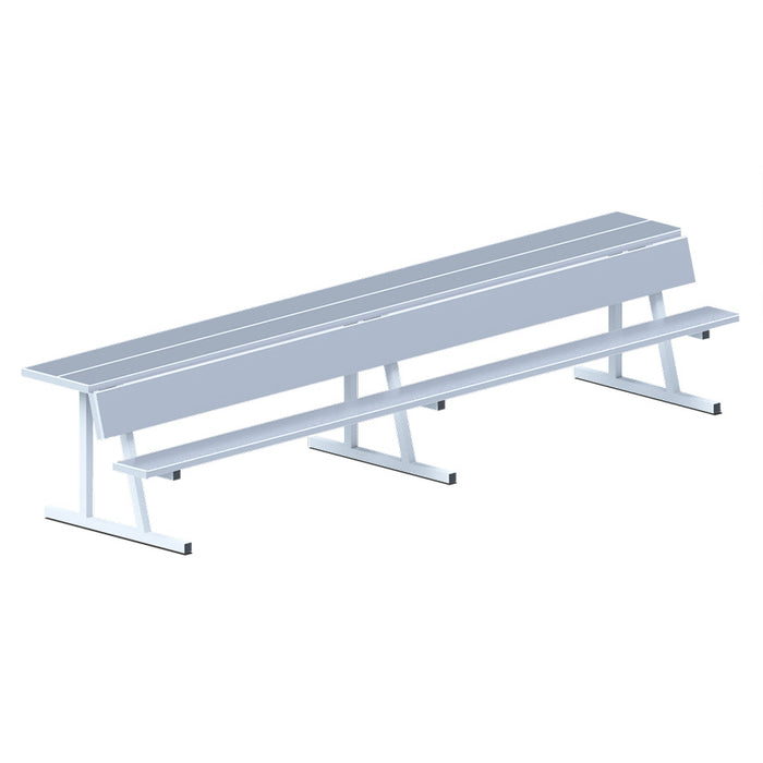 Jaypro Sports 15 ft. Portable Player Bench with Seat Back and Shelf PBS-20