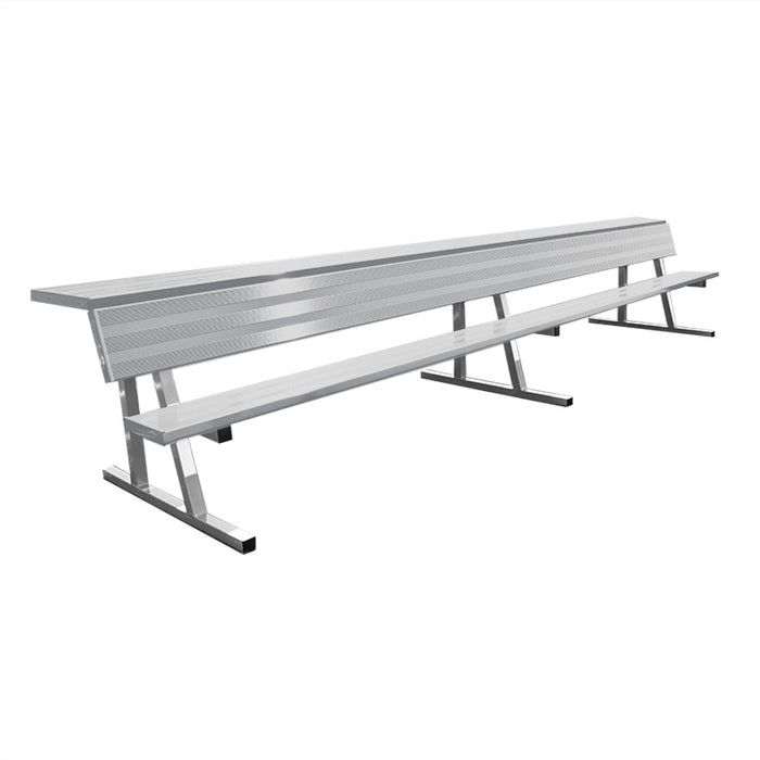 Jaypro Sports 15 ft. Portable Player Bench with Seat Back and Shelf PBS-20