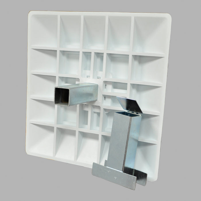 Jaypro Sports 15 in. L x 15 in. W x 3 in. H White Breakaway Style Baseball Base Set BB-700