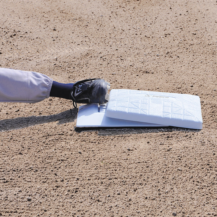 Jaypro Sports 15 in. L x 15 in. W x 3 in. H White Breakaway Style Baseball Base Set BB-700