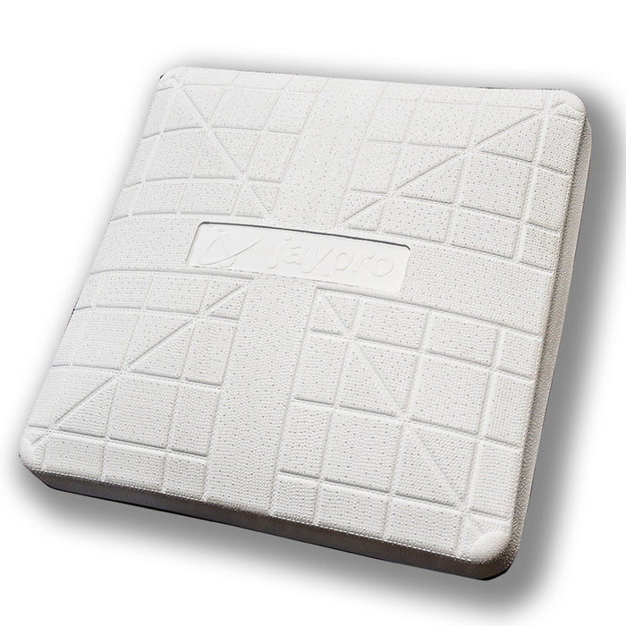 Jaypro Sports 18 in. L x 18 in. W x 3 in. H White Pro-Style Hollywood Baseball Base Set of 3 BB-800