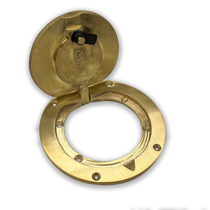 Jaypro Sports 2-7/8 in. Floor Sleeves with Brass Cover Plate for Upright PPR-15G