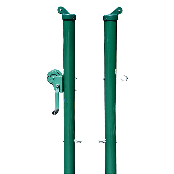 Jaypro Sports 3-1/2 in. Outdoor Green Round Heavy-Duty Upright Tennis Posts TP-125