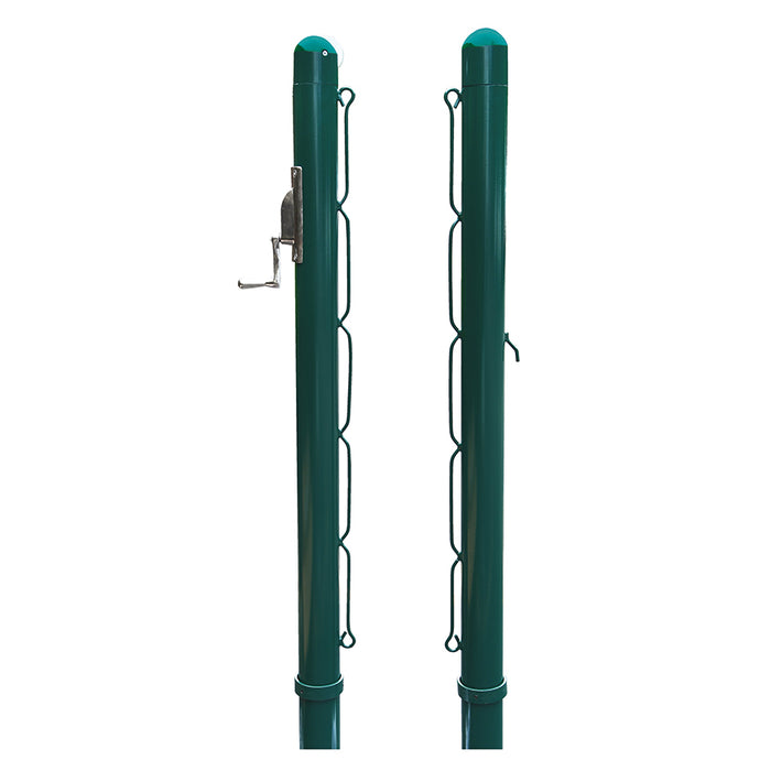 Jaypro Sports 3 in. Outdoor Round Club Tennis Upright Posts RTP-300