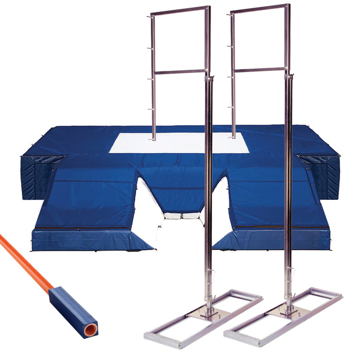 Jaypro Sports 6 ft. to 18 ft. High School Pole Vault Telescoping Standards Package TFPVPKG1