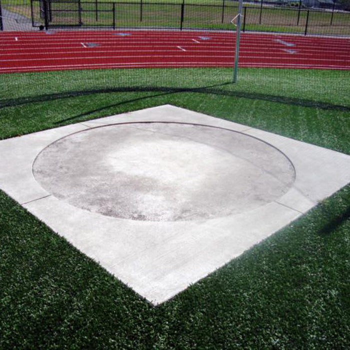 Jaypro Sports 8 ft. 2-1/2 in. Diameter Aluminum Official Discus Circle Full Frame for 3/4 in. Depressed Pad TFDC378D