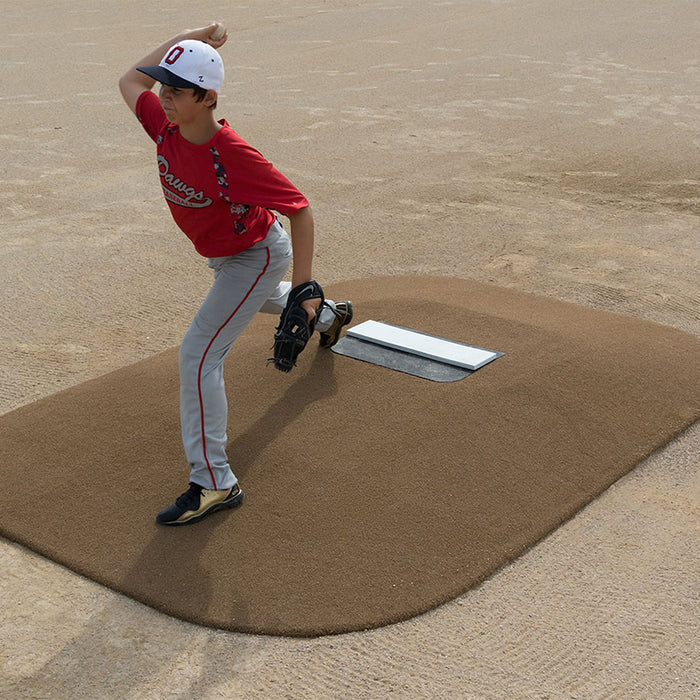 Jaypro Sports 9 ft. L x 7 ft. W x 6 in. H Gel Coat with Launch Pad Youth Pitcher’s Mound PPM796