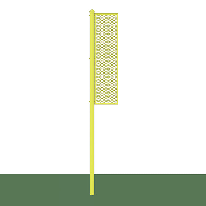 Jaypro Sports Collegiate 12 ft. Semi-Permanent Yellow Baseball/Softball Foul Pole BBSBFP-12