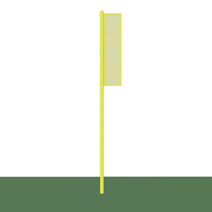 Jaypro Sports Collegiate 15 ft. Surface Mount Yellow Baseball/Softball Foul Pole BBSBFP-15SM