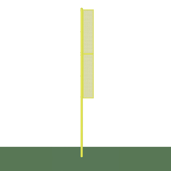Jaypro Sports Collegiate 20 ft. Semi-Permanent Yellow Baseball/Softball Foul Pole BBCFP-20