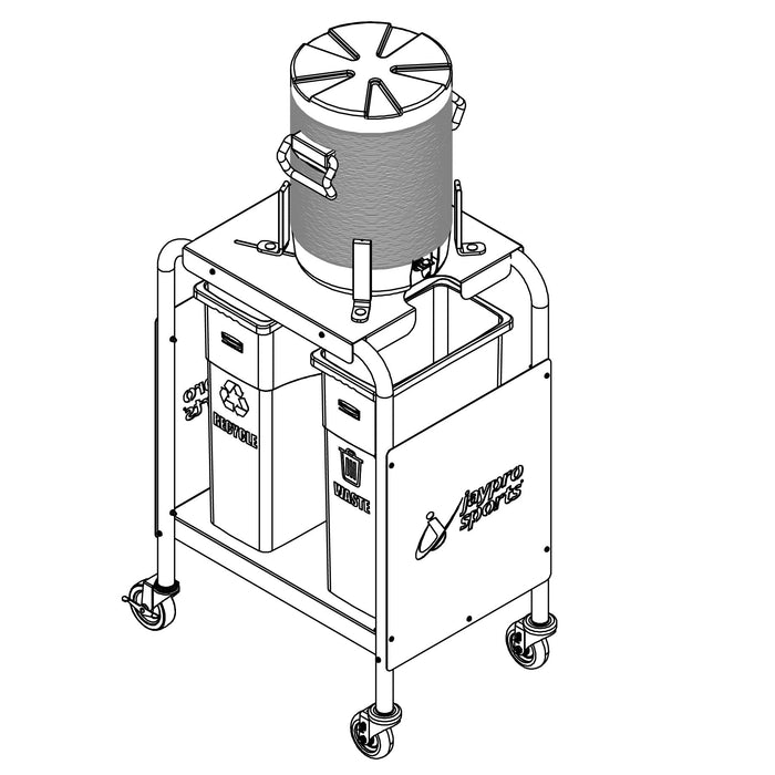 Jaypro Sports Court Side Line Hydration Cart HCC-520