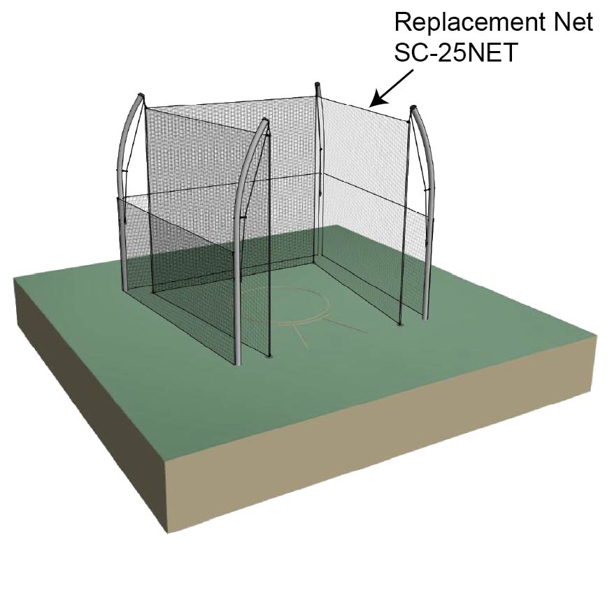 Jaypro Sports Field and Track 34.92 Degree Shot Cage Throwing Sector R ...