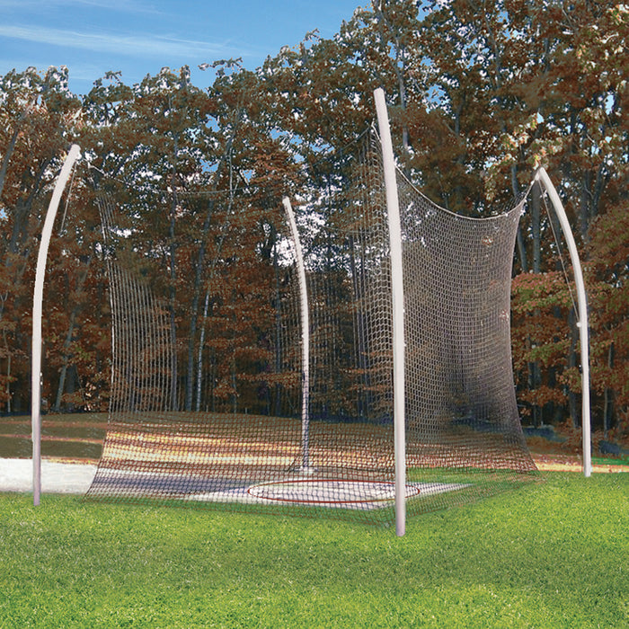 Jaypro Sports Field and Track 34.92 Degree Shot Cage Throwing Sector with Safety Nets SC-25