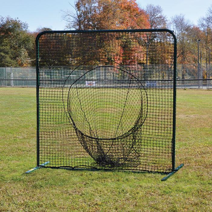 Jaypro Sports Portable Black 7 ft. H x 7 ft. W Soft Toss Batting Practice Screen PSTS-77