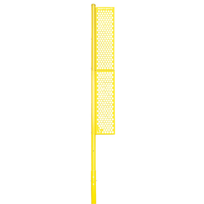 Jaypro Sports Professional 20 ft. Surface Mount Yellow Baseball Foul Pole BBFP-20SM