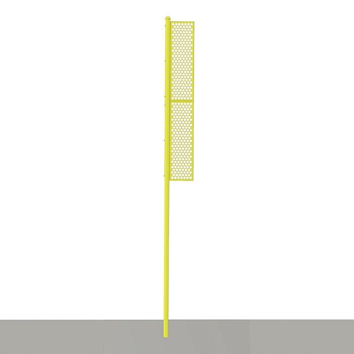 Jaypro Sports Professional 20 ft. Surface Mount Yellow Baseball Foul Pole BBFP-20SM