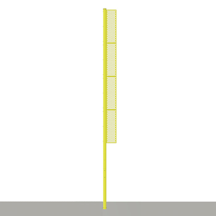 Jaypro Sports Professional 30 ft. Surface Mount Yellow Baseball Foul Pole BBFP-30SM