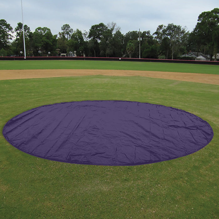 Jaypro Sports Round 18 oz. UV Treated Vinyl Baseball Rain Cover with Ground Stakes BBRC