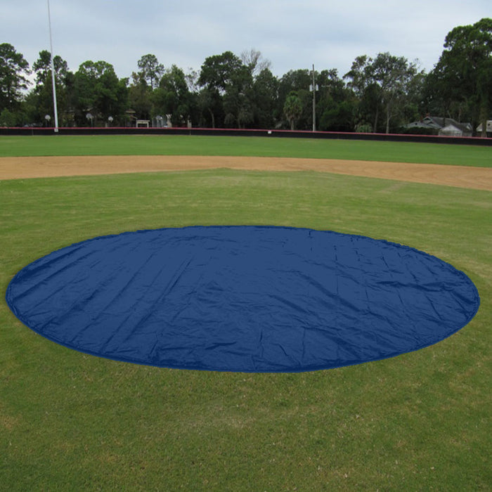 Jaypro Sports Round 18 oz. UV Treated Vinyl Baseball Rain Cover with Ground Stakes BBRC