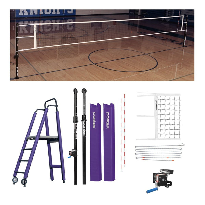 Porter Powr Carbon II Volleyball Competition Plus Package 20930