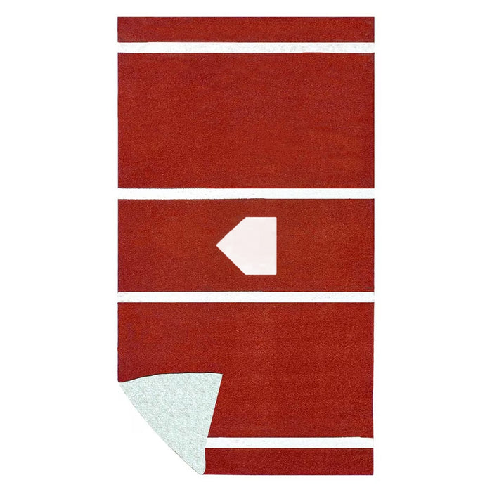 ProMounds 12 ft. x 6 ft. Clay Batting Mat Pro with Inlaid Homeplate AT5034C