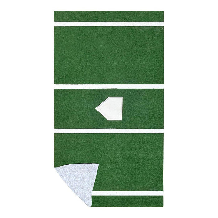 ProMounds 12 ft. x 6 ft. Green Batting Mat Pro AT5002