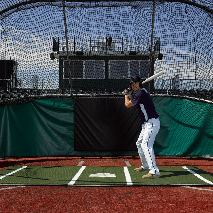 ProMounds 12 ft. x 6 ft. Green Batting Mat Pro AT5002