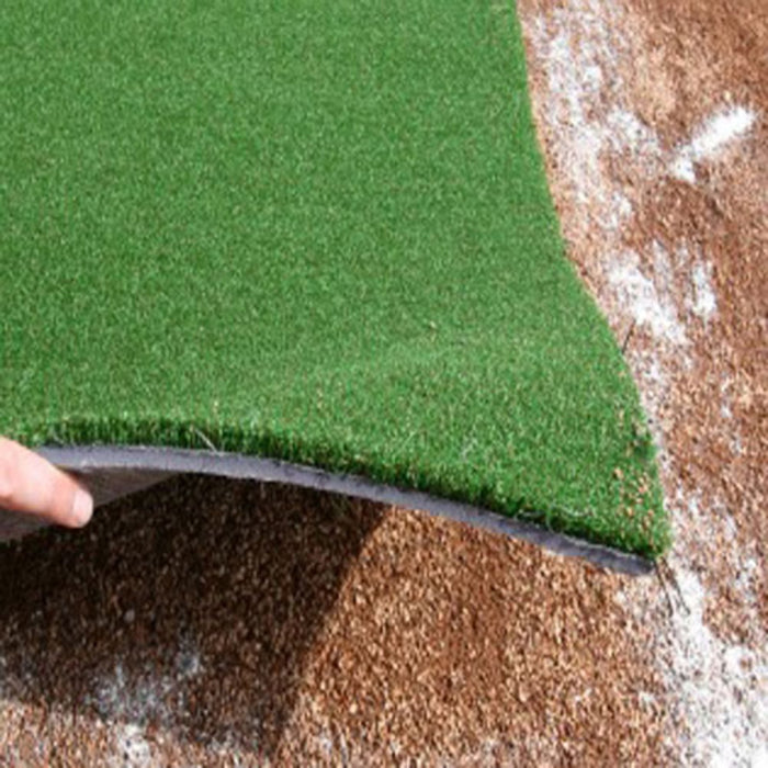 ProMounds 12 ft. x 6 ft. Green Plain Batting Mat AT5001