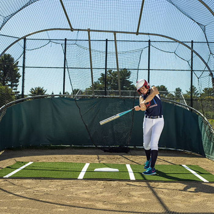 ProMounds 12 ft. x 7 ft. Green Softball Batting Mat Pro AT5007
