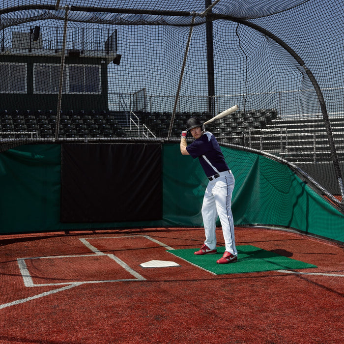 ProMounds 3 ft. x 5 ft. Green Stance Batting Mat Pro AT6019