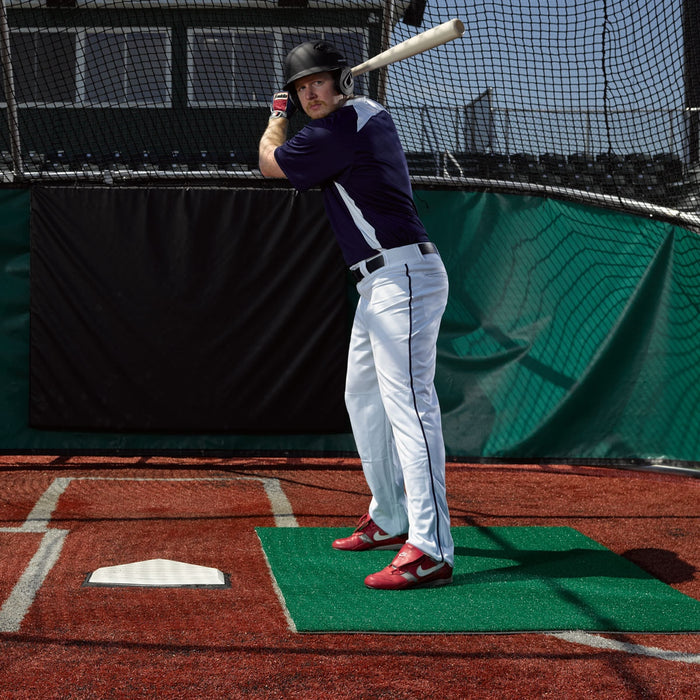 ProMounds 3 ft. x 5 ft. Green Stance Batting Mat Pro AT6019