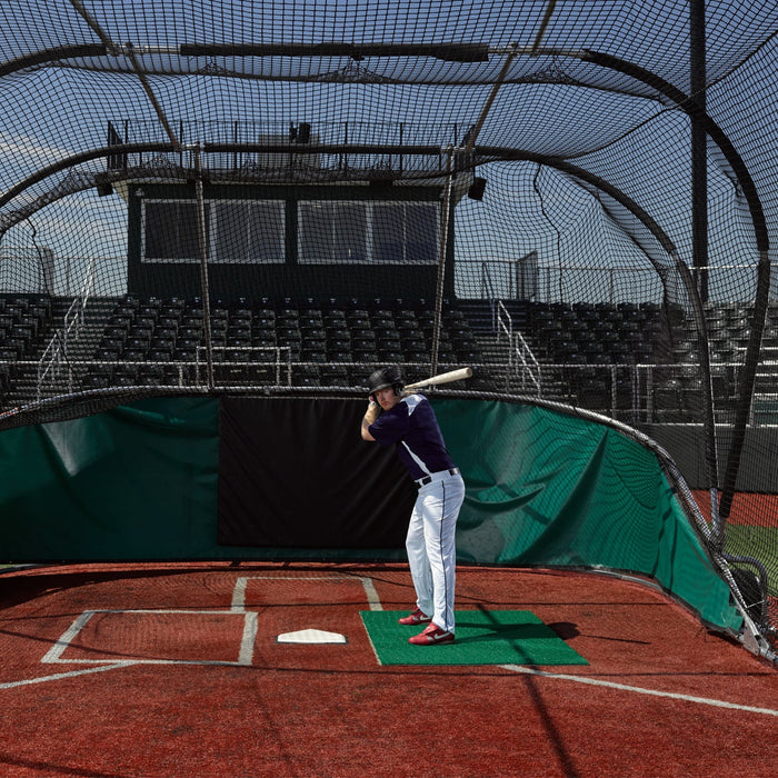 ProMounds 3 ft. x 7 ft. Green Stance Batting Mat Pro AT5029