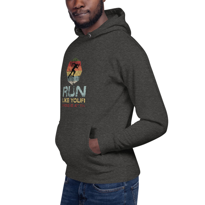 Run Like Your Phone's at 1% Unisex Hoodie