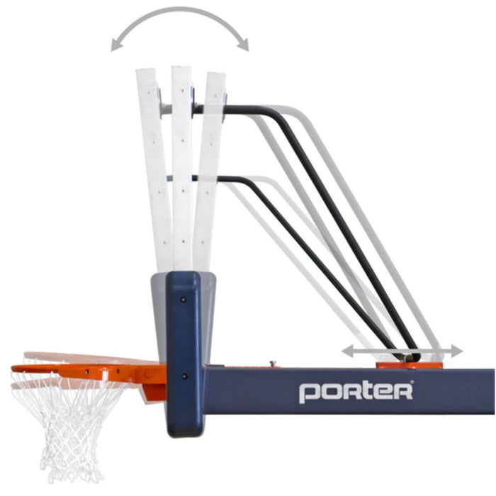 Porter 1835 Competition Portable Backstop; Motorized; 8' Extension 1835080MC