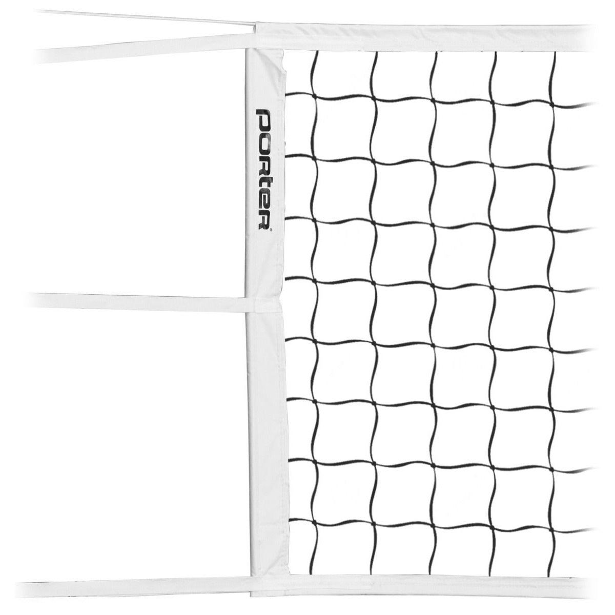 Heavy Duty Volleyball Net - Standard 31.2ft X 3.3ft Competition Net, Outdoor HDPE Knotted Mesh, 5mm Steel Cable
