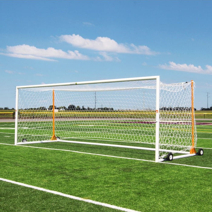 Gill Athletics U90 Portable World Cup Soccer Goal; 8'x24'; Net Posts 493000C