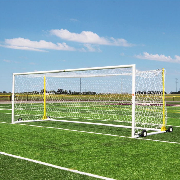 Gill Athletics U90 Portable World Cup Soccer Goal; 8'x24'; Net Posts 493000C