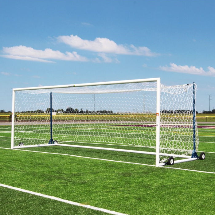 Gill Athletics U90 Portable World Cup Soccer Goal; 8'x24'; Net Posts 493000C