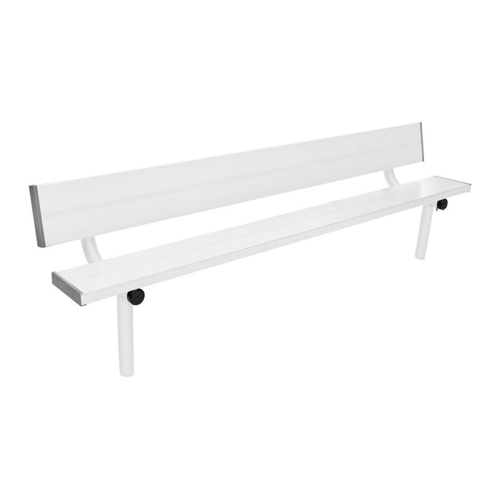 Gill Athletics Stationary Aluminum Bench With Back