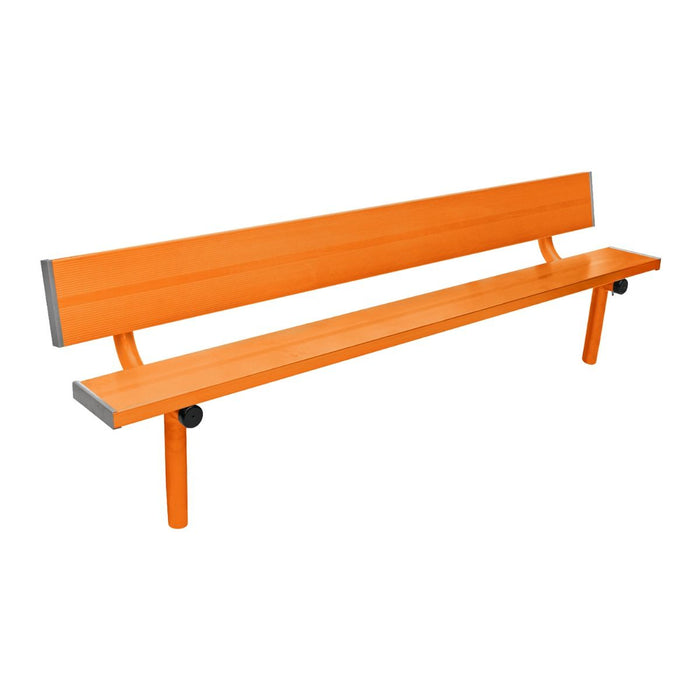 Gill Athletics Stationary Aluminum Bench With Back