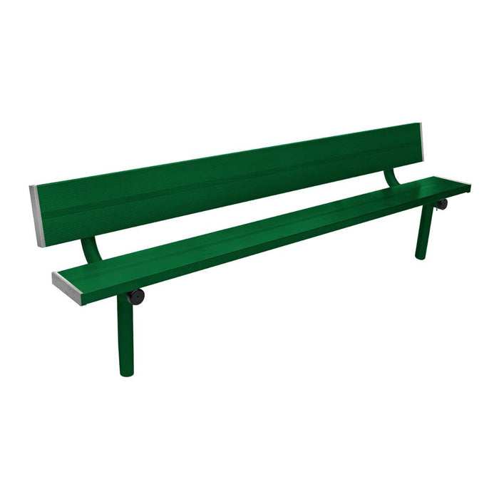 Gill Athletics Stationary Aluminum Bench With Back