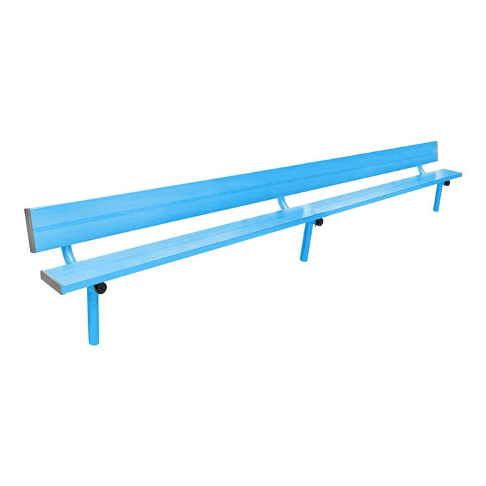 Gill Athletics Stationary Aluminum Bench With Back