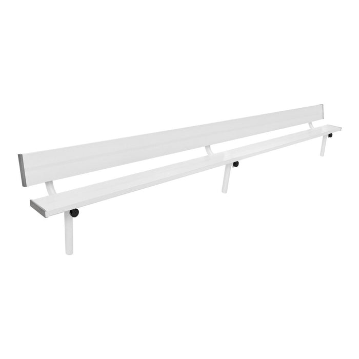 Gill Athletics Stationary Aluminum Bench With Back