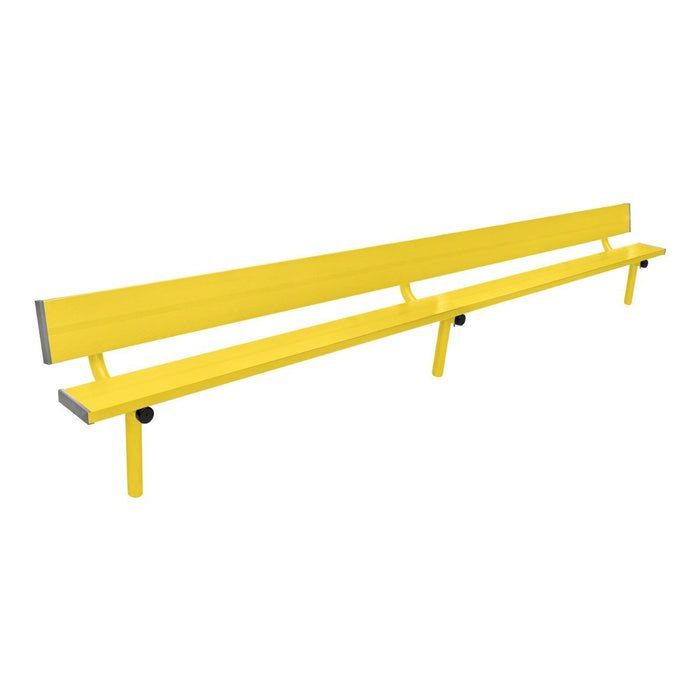 Gill Athletics Stationary Aluminum Bench With Back