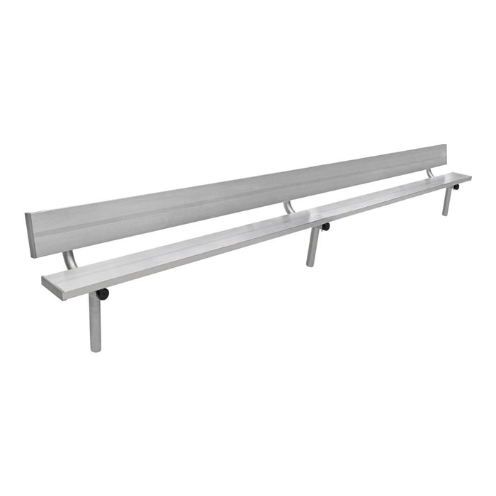 Gill Athletics Stationary Aluminum Bench With Back