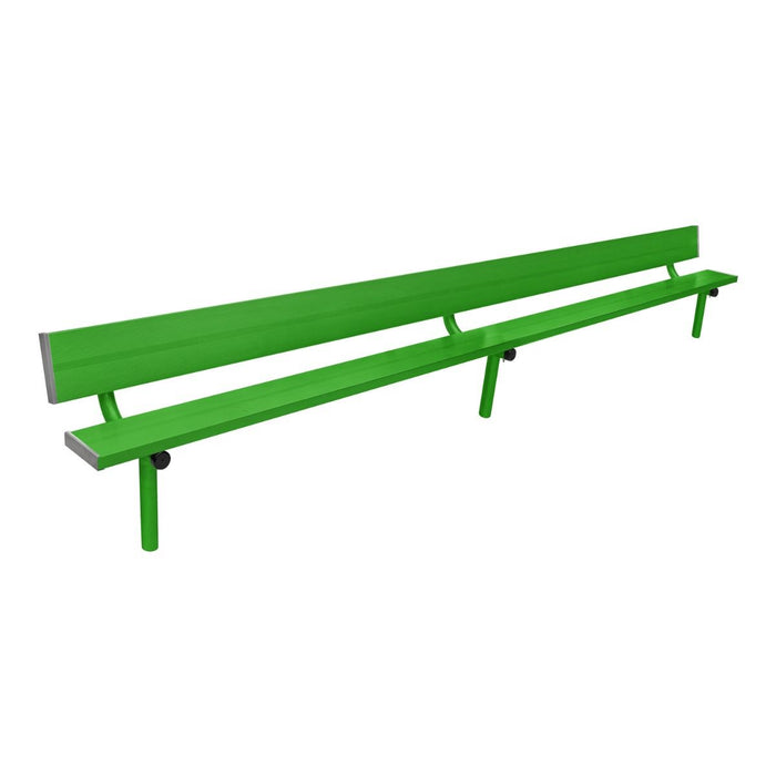 Gill Athletics Stationary Aluminum Bench With Back