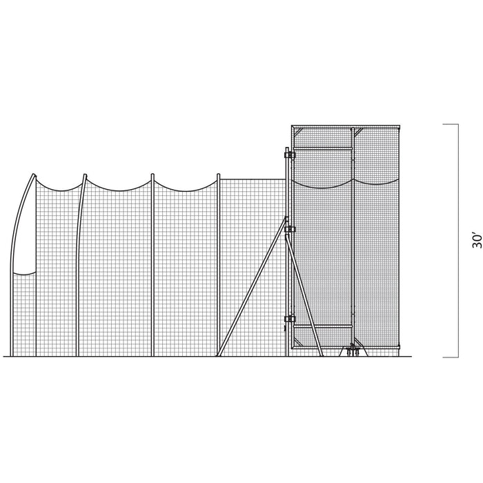 Gill Athletics Barrier Net for 742115/742125/742135 Hammer Cage 732108