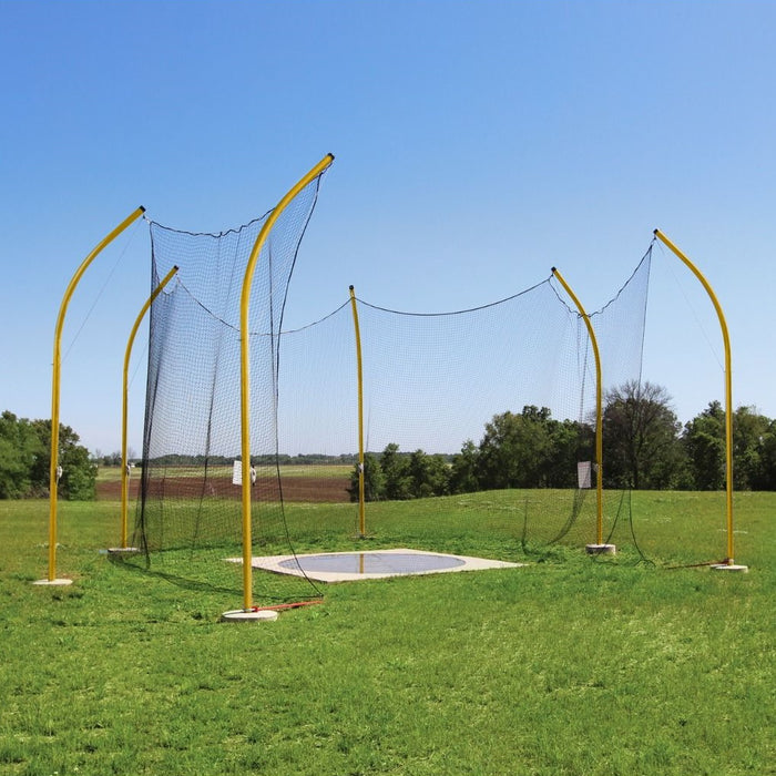 Gill Athletics High School Aluminum Discus Cages; 6 Pole 8010C