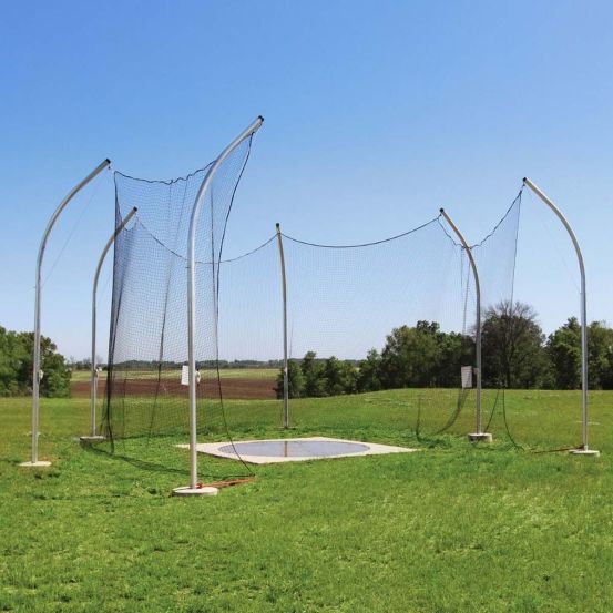 Gill Athletics 6 Pole Brutus High School Discus Cages 9010C